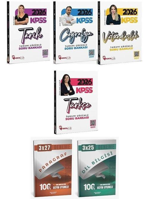 Anla Kazan + Hoca Kafası 2026 KPSS Tarih + Coğrafya + Vatandaşlık + Türkçe Soru Bankası 4 lü Set Anla Kazan + Hoca Kafas