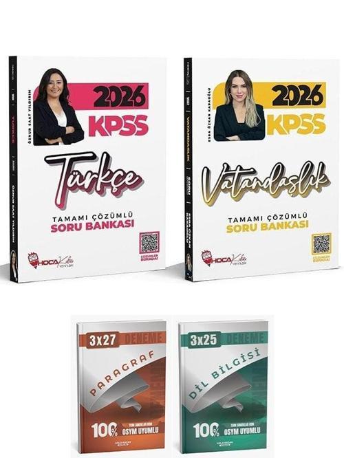 Anla Kazan + Hoca Kafası 2026 KPSS Türkçe + Vatandaşlık Soru Bankası 2 li Set - Öznur Saat Yıldırım, Esra Özkan Karaoğlu