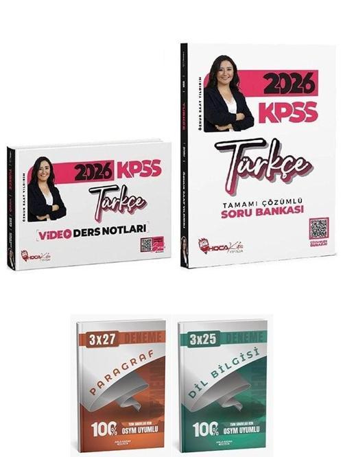 Anla Kazan + Hoca Kafası 2026 KPSS Türkçe Video Ders Notları + Soru Bankası 2 li Set - Öznur Saat Yıldırım Anla Kazan + 