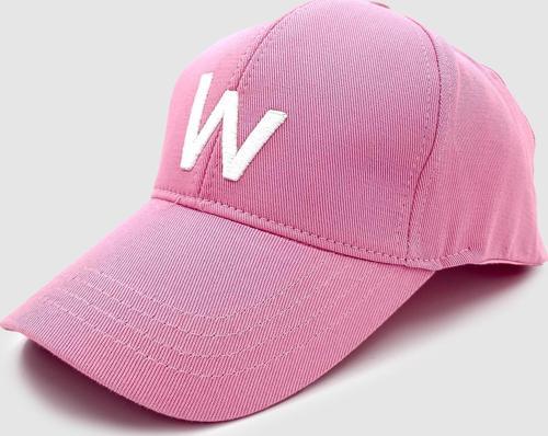 W Nakışlı Ayarlanabilir Unisex Spor, Günlük ve Outdoor Şapka / Kep Pembe