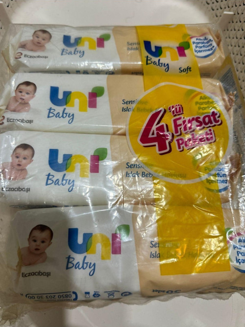 Baby Islak Mendil 4 Lü Fırsat Çocuklar İçin(Bir Paket İçerisinde Dört 56 Yapraklı )