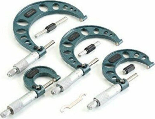 Dış Çap Mikrometre 0-25 Mm Den 75-100 E Kadar 4 Parça