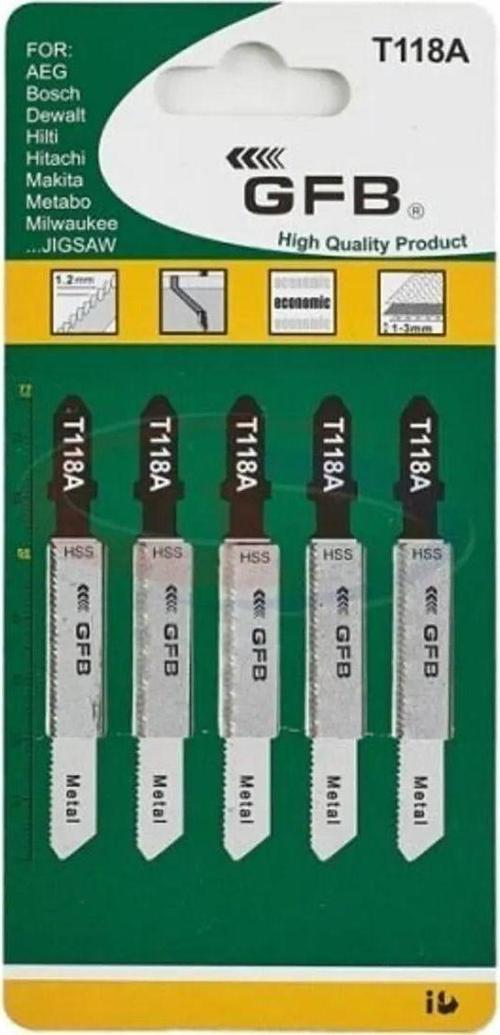T118A - Metal Dekupaj Testeresi (5’Li Paket)