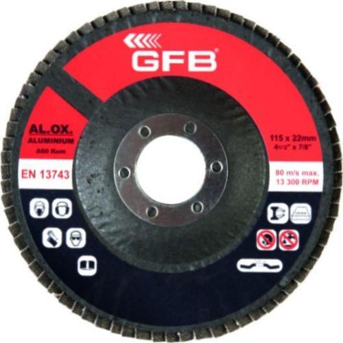 Alüminyum Flap Disk Zımpara 115X60 Kum-Kırmızı (10 Adet)