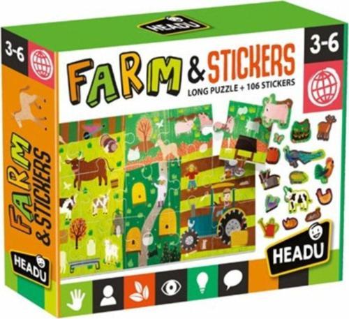 Puzzle + Stickers The Farm