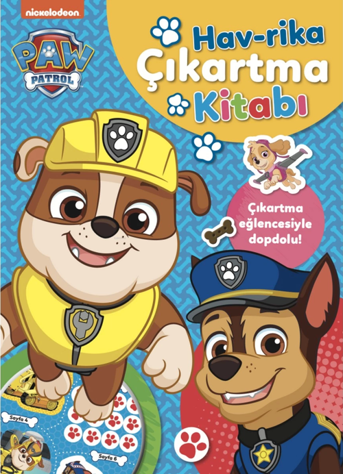 Paw Patrol Hav-rika Çıkartma Kitabı Eğitici Çocuk Kitabı