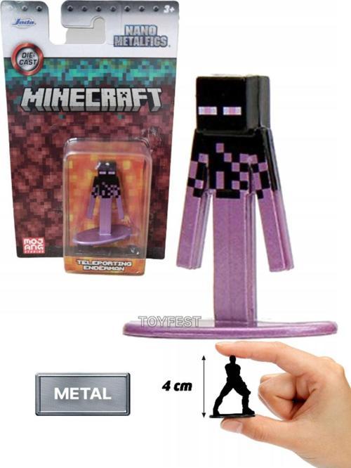 Jada Nano Metalfics Minecraft Metal Döküm Die - Cast Mini Figür - Teleporting Enderman - 4 cm