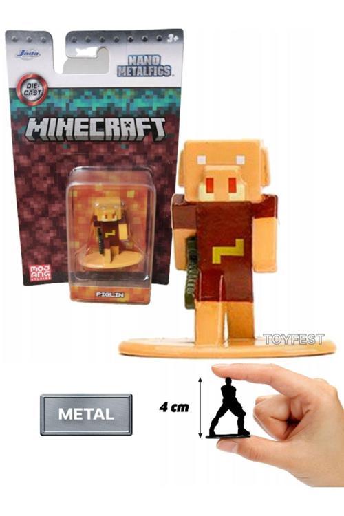 Nano Metalfics Minecraft Metal Döküm Die - Cast Mini Figür - Piglin - 4 cm