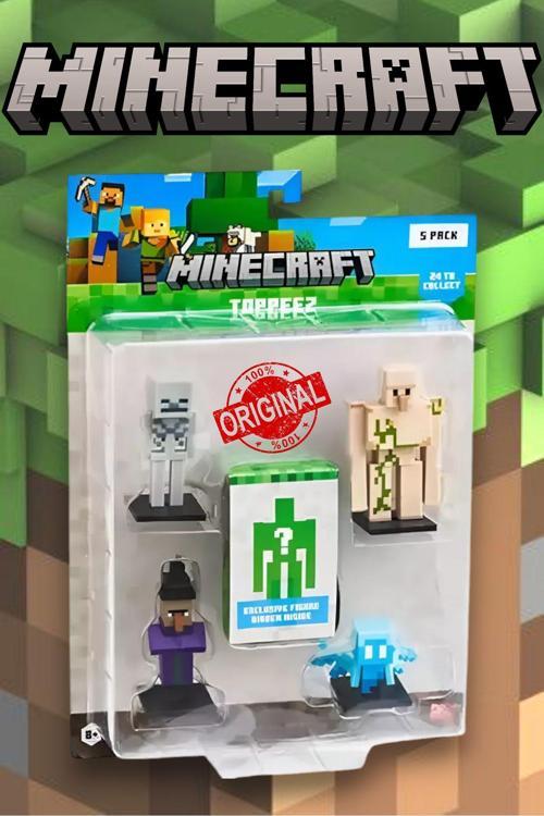 Minecraft 3D Figür Toppeez 5'li Set - MODEL 2