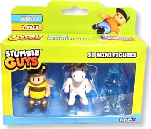 Stumble Guys Seri 2 - 3D Mini 3 lü Figür Seti - Stumblebee - Sprinkles - DiamondBanana