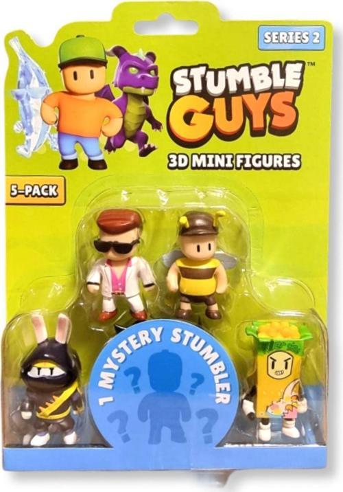 Stumble Guys Seri 2 - 5 li Figür Seti - Furiken - Disco Dan - Stumblebee - Cereal Killer