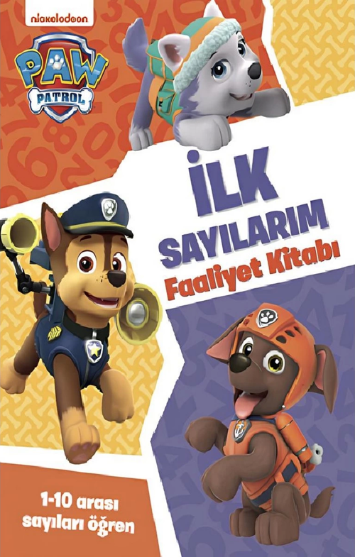 Paw Patrol İlk Sayılarım Faaliyet Kitabı Eğitici Çocuk Kitabı