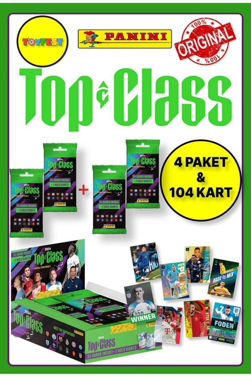 Panini Fifa Top Class 2024 Fat Pack Futbolcu Kartları + 4 Paket (96 Adet Kart + 8 Holo Giants Kart)