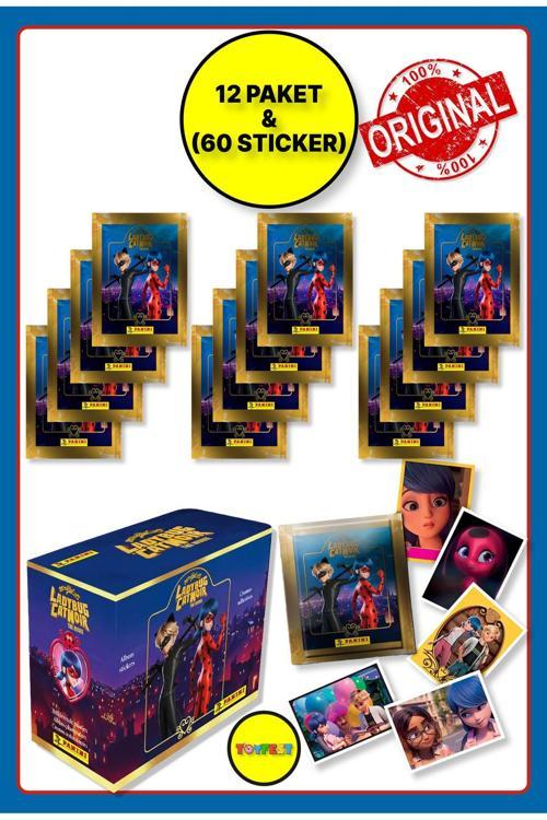 Panini Miraculous Mucize Uğur Böceği Sticker Çıkartma - 12 Paket ( 60 Adet Sticker )