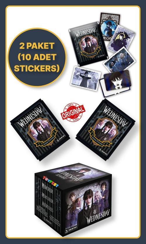 Panini Wednesday Koleksiyon Sticker Çıkartmaları  + 1 Paket (5 Adet Sticker)
