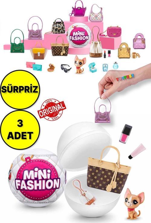 3 ADET Moda Aksesuarları Sürpriz Paket - Minyatür Sürpriz Moda Aksesuar ve Eşyaları - 3 ADET