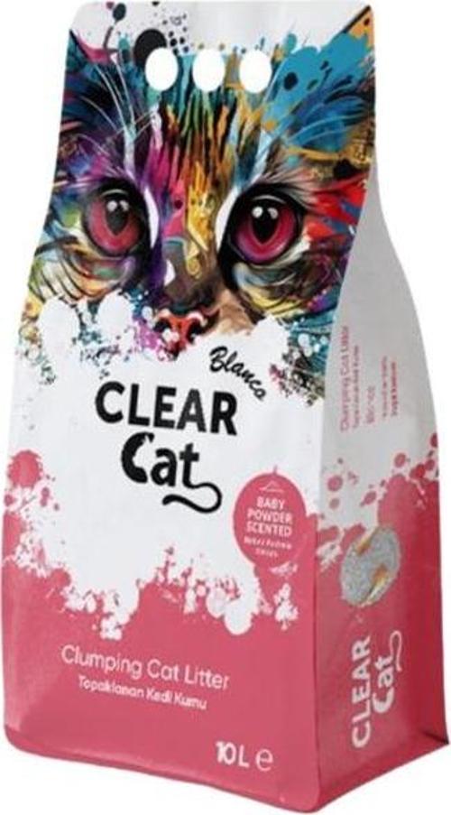 Clear Cat Bebek Pudrası Kokulu Kedi Kumu 10 L