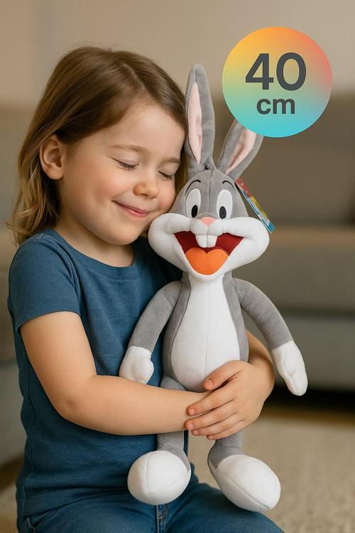 Looney Tunes Çizgi Film Karakteri Bugs Bunny Lisanslı Peluş Oyuncak - 40 cm