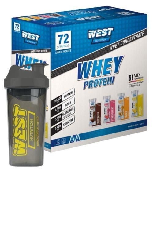 Whey Protein Tozu 72 Şase Bir Kutuda 4 Aroma + Shaker