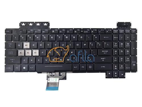 Asus  FX504G, FX504GD Notebook Klavyesi - Siyah - TR - Işıklı - Ver.2 - RGB