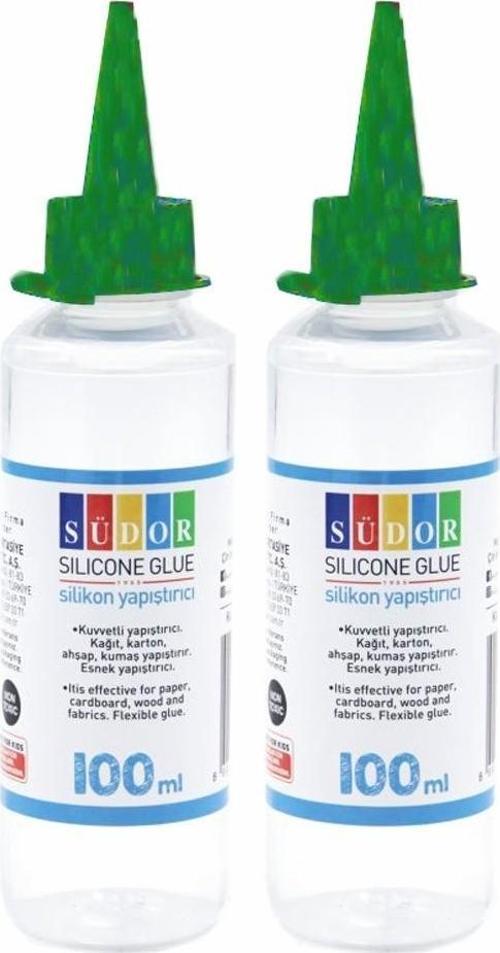 Sıvı Silikon 100 Ml 2 Adet Südor Sıvı Silikon Yapıştırıcı Şeffaf Esnek Yapıştırıcı