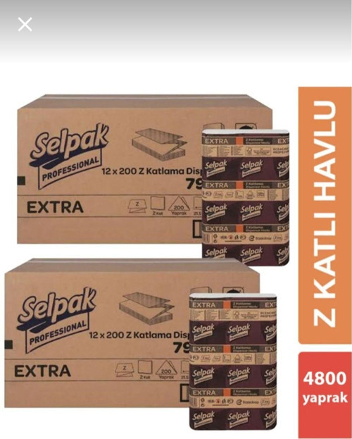 Selpak Dispenser (Z )Havlu 12X 200 Lü 4800 Yaprak