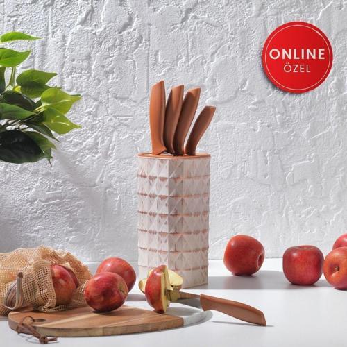 Quick Chef 6 Parca Standlı Bıcak Seti