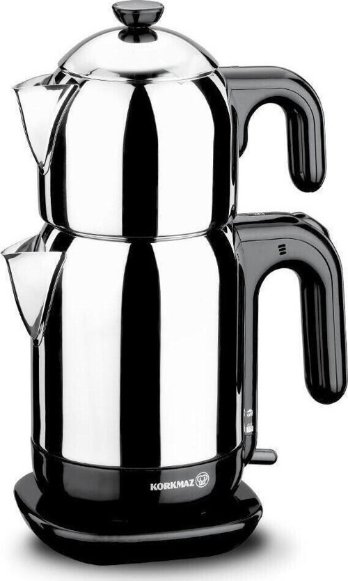 A369 Demtez Inox/Siyah Elektrikli Çaydanlık 1.6 Lt