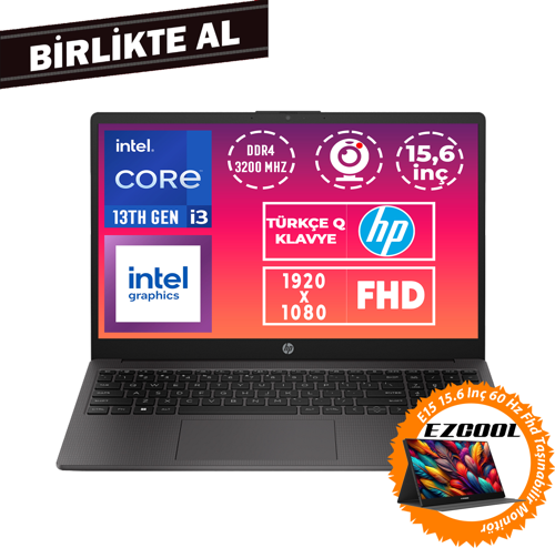 250 G10 i3-1315U 16GB 1TB SSD 15.6" FHD W11P + 15.6" Monitör B2NC3ES 030