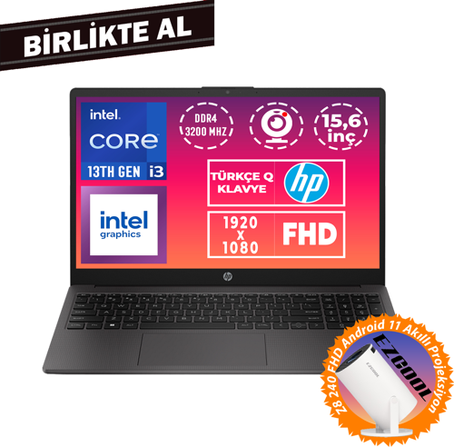 250 G10 i3-1315U 20GB 1TB SSD 15.6" FHD W11P + Projeksiyon B2NC3ES 031