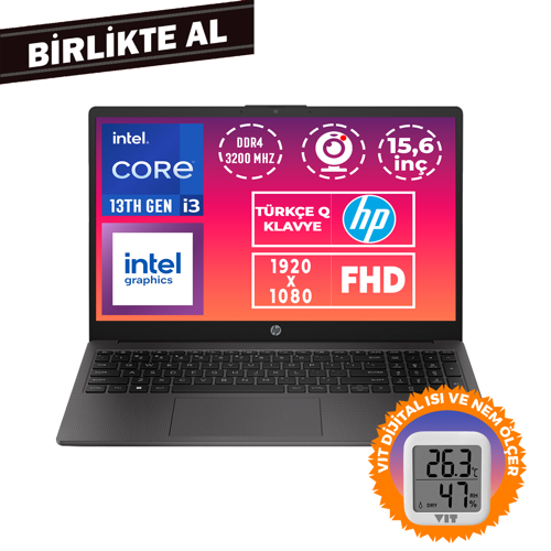 250 G10 i3-1315U 12GB 512GB SSD 15.6" FHD Freedos + VIT Termometre B2NC3ES 017