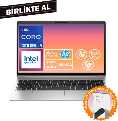 EliteBook 650 G10 i5-1335U 32GB 1TB SSD 15.6" FHD W11P + MS Office B2PK5ES 049