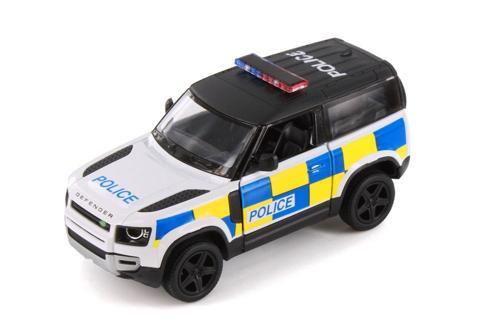 Land Rover Defender Polis Aracı Diecast Model Araba Çek Bırak Özellikli Lisanslı Ürün