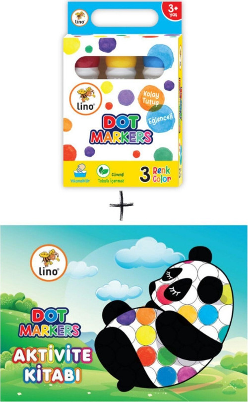 Dot Markers 3'lı Aktivite Kitabı Seti