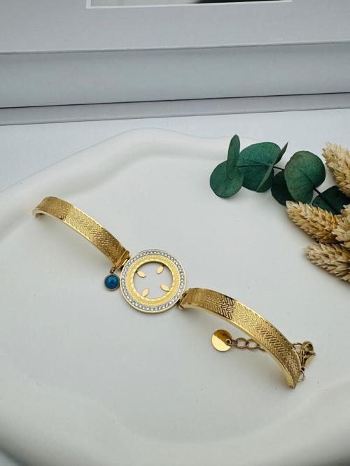 Çeyrek Takmalı Çelik (uzatmalı) Kelepçe (Gold) KLP 2156