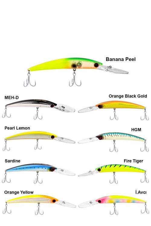 DeepBoss 110F 16gr Maket Balık 238 Banana Peel