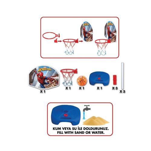 Spider.man Basketbol Potası Ayaklı Spor Oyunu Seti Çocuk