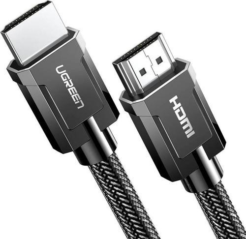 8K 60Hz HDMI 2.1 Örgülü Görüntü Aktarma Kablosu 3 Metre