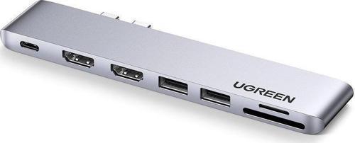 Macbook Pro Air İçin Thunderbolt 3 Type-C HDMI USB 3.0 SD Kart Okuyucu Hub Adaptör