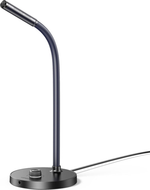 Masaüstü Standlı USB Girişli PC Bilgisayar Mikrofonu Siyah
