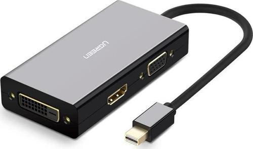 Mini DP to HDMI DVI VGA Görüntü Dönüştürücü Adaptör Siyah