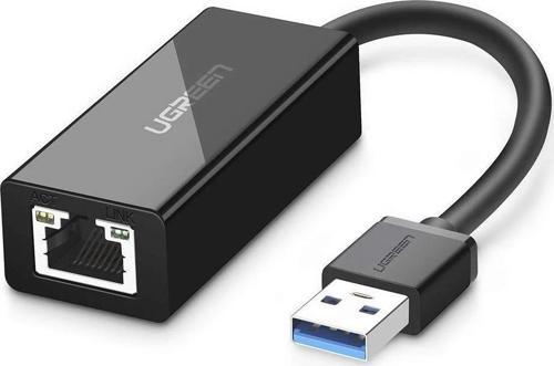 USB 3.0 PC Mac Konsol Tv Box Ethernet Adaptörü Siyah
