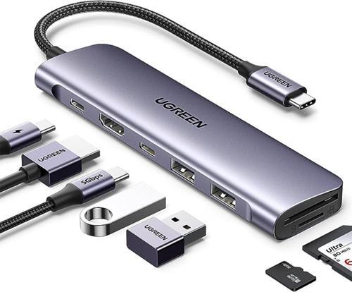 USB C to 4K HDMI 100W PD 2*USB-A SD Micro SD Kart Okuyucu Dönüştürücü Çoklayıcı Hub