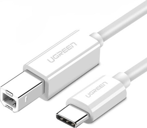 USB Type-C to USB B Yazıcı Kablosu 1.5 Metre Beyaz