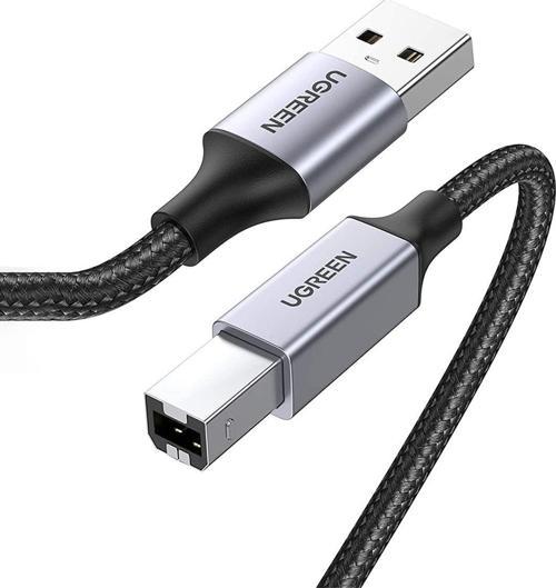 USB-A to USB-B 2.0 Örgülü Yazıcı Kablosu 3 Metre