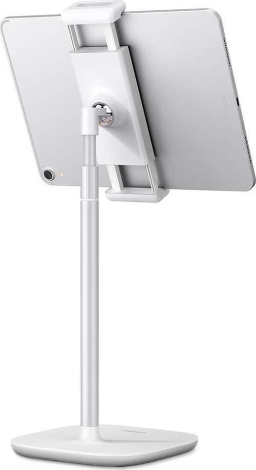 Yükseklik ve Açı Ayarlı Masaüstü Telefon ve Tablet Tutucu Stand Gri