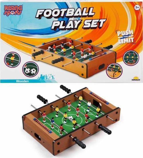 Rising Sports Ahşap Masaüstü Langırt Oyunu | 51x31 cm | Mini Futbol Masası | 3+ Yaş
