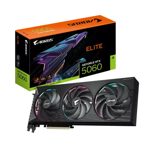 Aorus GeForce RTX 5060 ELITE 8G 8GB 128Bit GDDR7 GV-N5060AORUS E-8GD