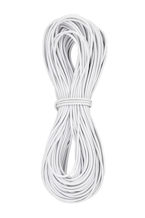 Beyaz 5 Metre 2 mm Yuvarlak Lastik
