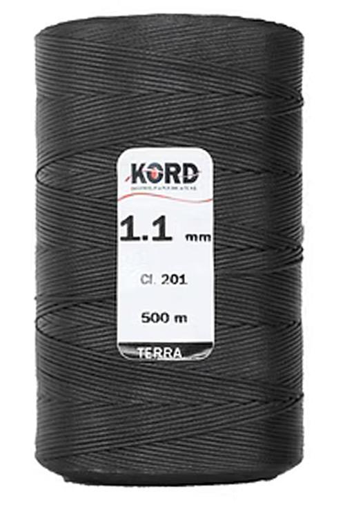 Kord Siyah Rengi 1.1 mm 500 m Mumlu El Saracı ve Dikiş İpi